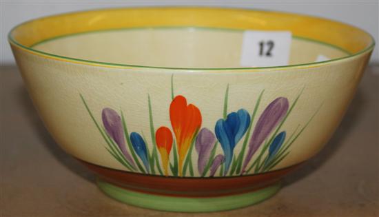 Clarice Cliff Crocus patterned bowl